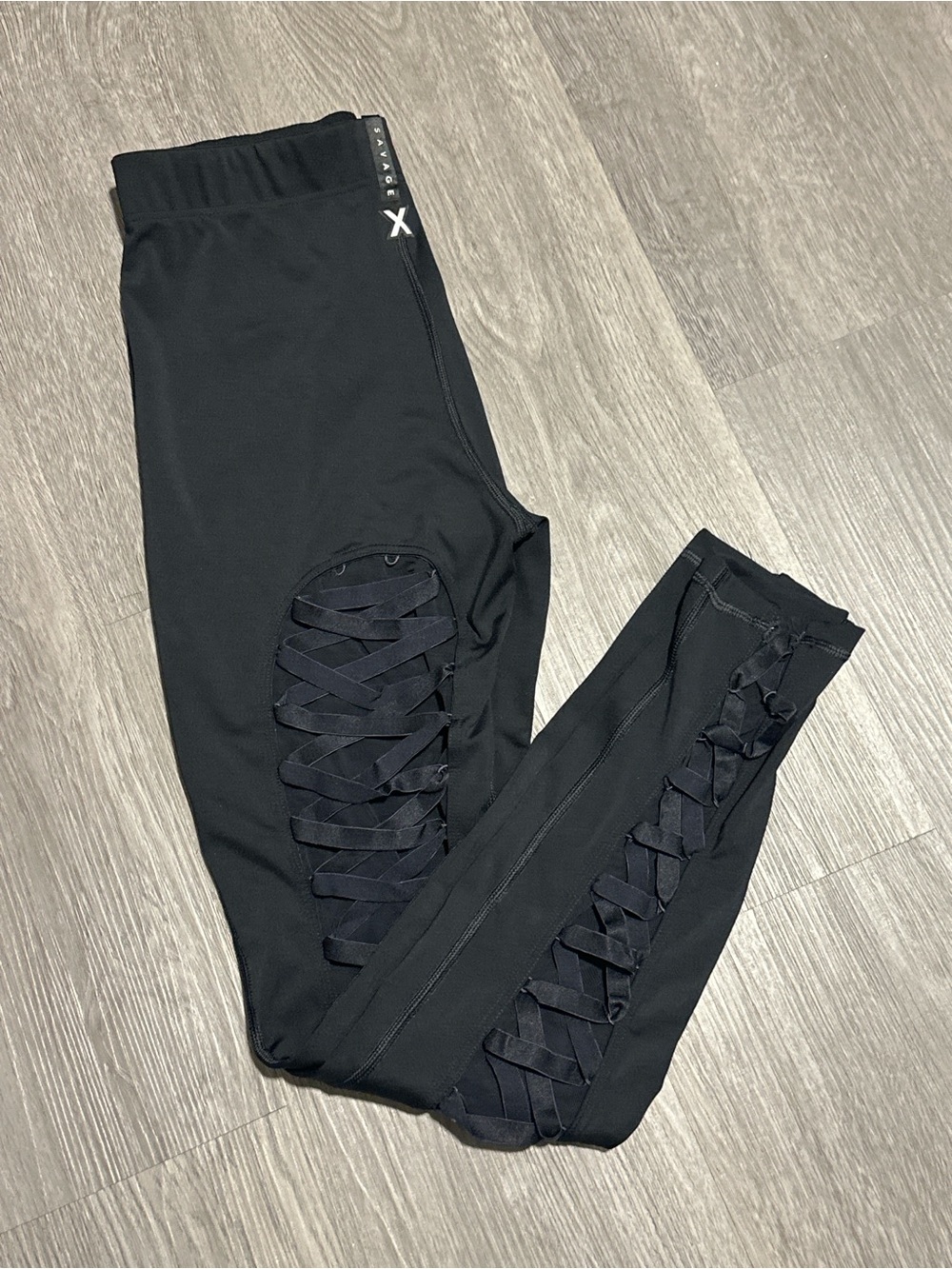 Savage x Fenty Lace Up High Waist Leggings